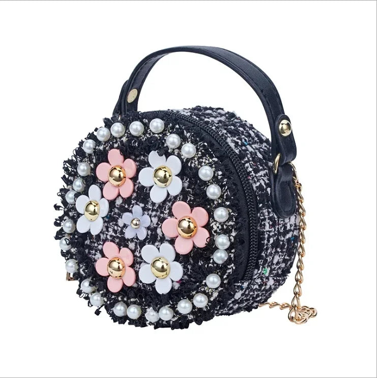 Kids Crossbody Bag Flower Messenger Shoulder Bag for Girls