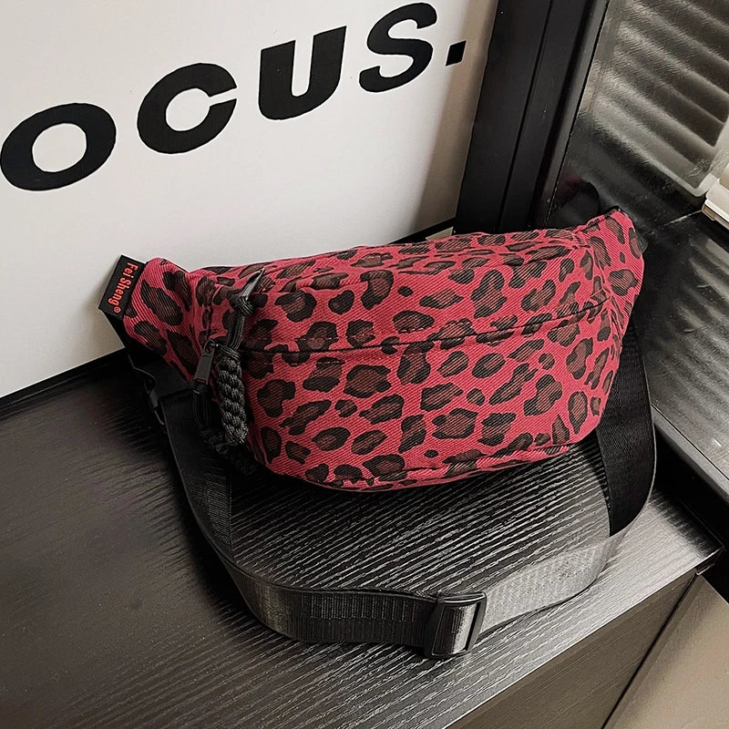 Leopard Print Waist Bag Fashion Fanny Pack Phone Purse