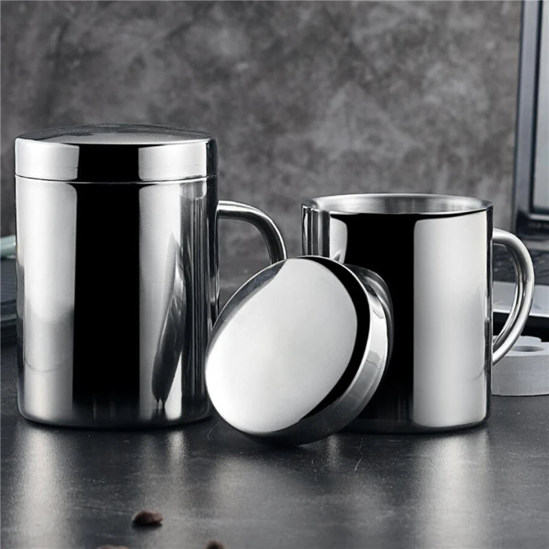 Insulated Coffee Mug 400ML Double Wall Stainless Steel Cup