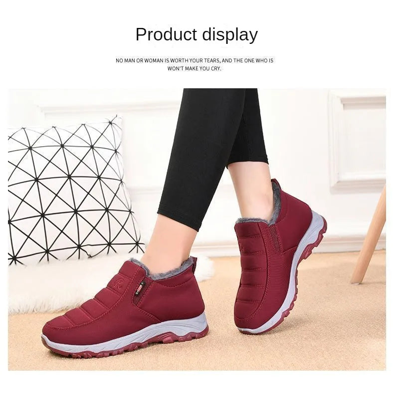 Men Winter Shoes Casual Cotton Warm Chunky Sole Shoes