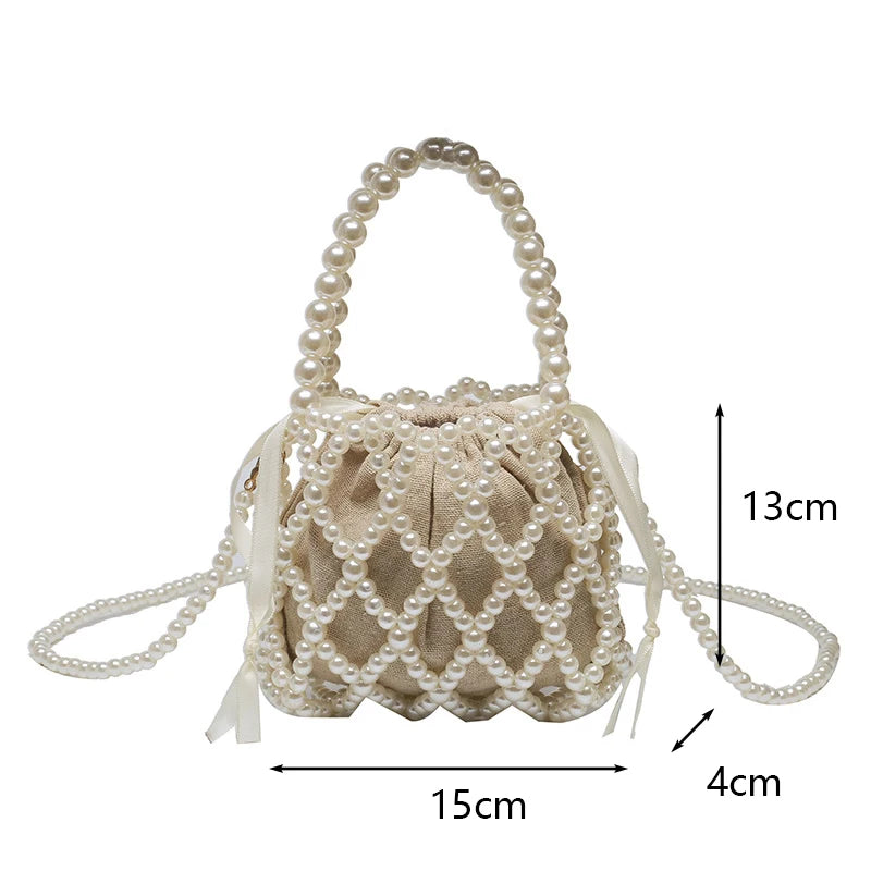 Basket Handbag Summer Shoulder Crossbody Beach Bag for Women