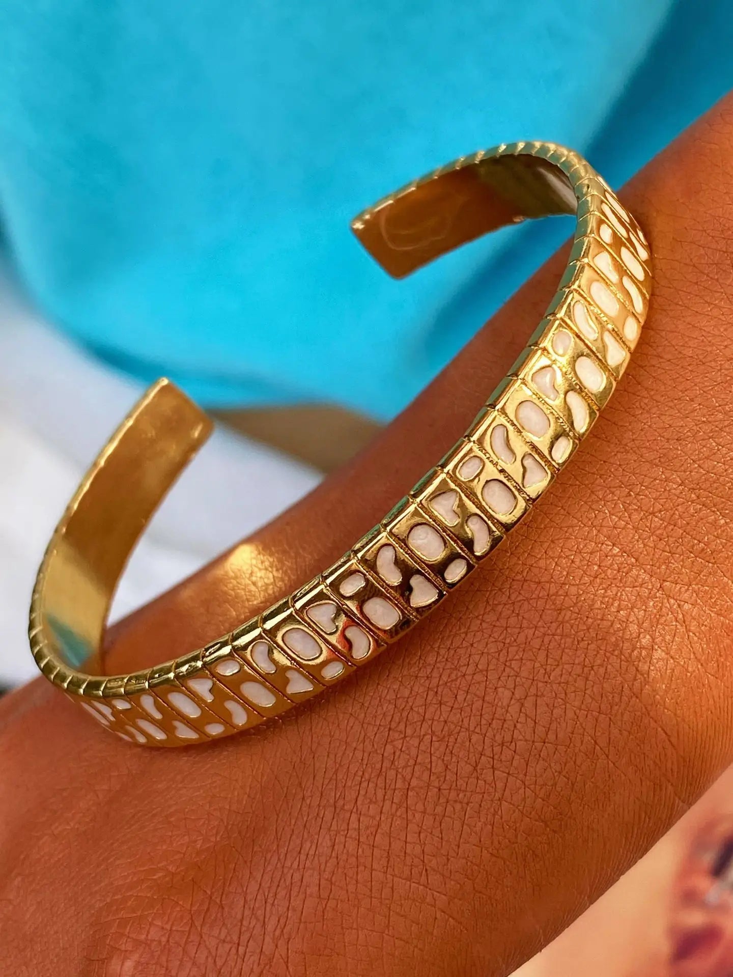 Cloisonne Bracelet Vintage Colorful Flower Bangle Jewelry