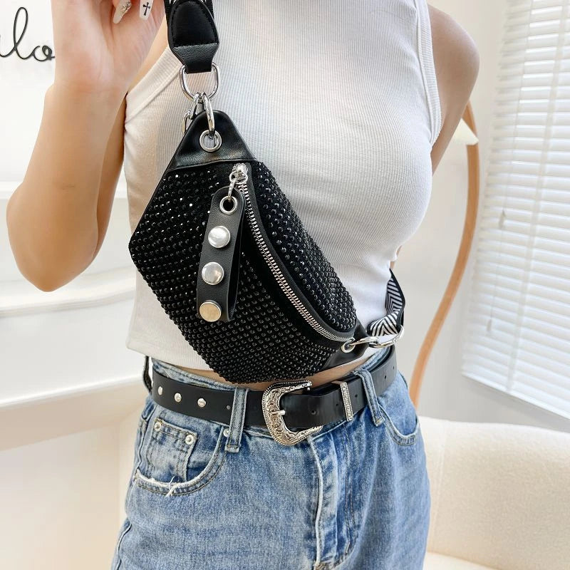 Lady Waist Bag Fashion Chain Crossbody Chest Bag