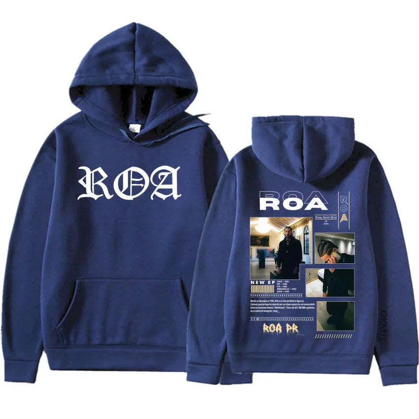 Hip Hop Hoodie Rapper Roa Tour Oversized Sweatshirt