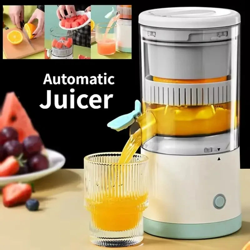 Portable Electric Juicer Wireless USB Rechargeable Citrus Squeezer