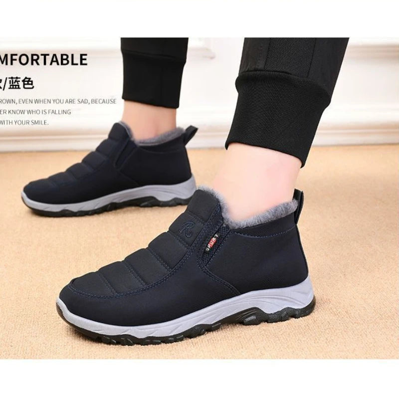 Men Winter Shoes Casual Cotton Warm Chunky Sole Shoes