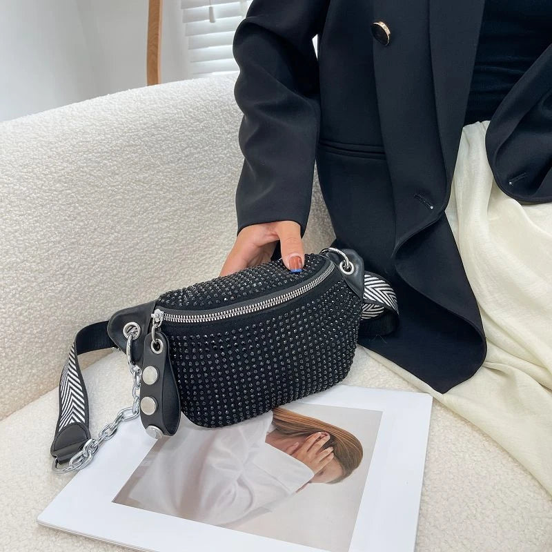 Lady Waist Bag Fashion Chain Crossbody Chest Bag