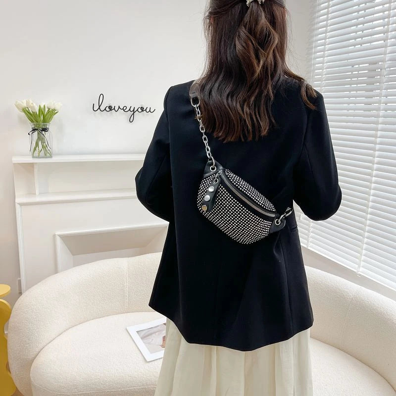 Lady Waist Bag Fashion Chain Crossbody Chest Bag