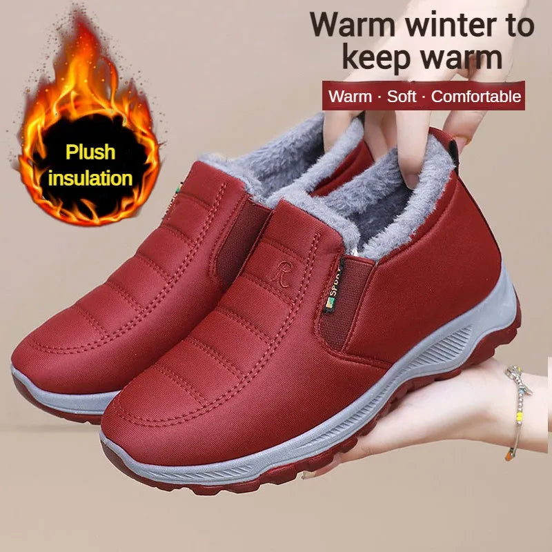 Men Winter Shoes Casual Cotton Warm Chunky Sole Shoes