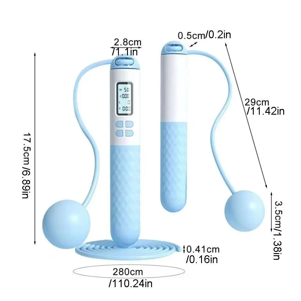Cordless Jump Rope Anti-Skid Digital Skip Rope with Counter