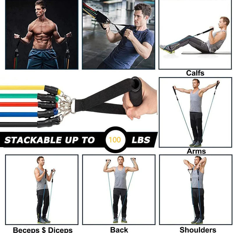 Resistance Bands Set Professional Elastic Workout Expander