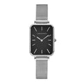 Ladies Quartz Watch Rectangle Stainless Steel Mesh Watch