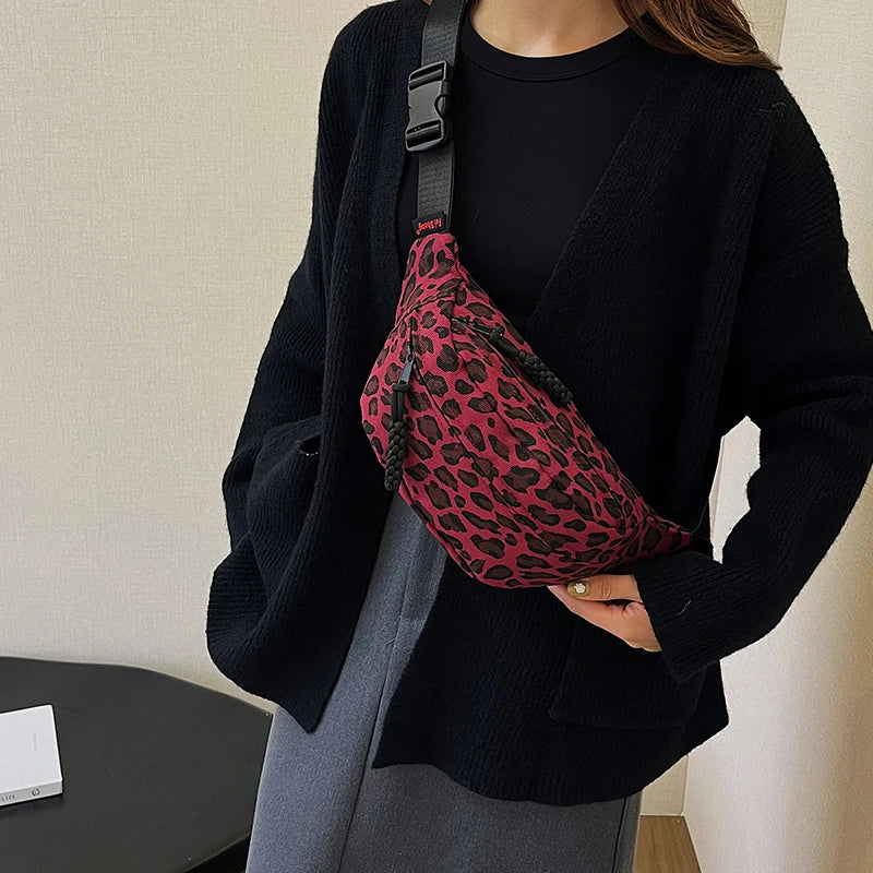 Leopard Print Waist Bag Fashion Fanny Pack Phone Purse