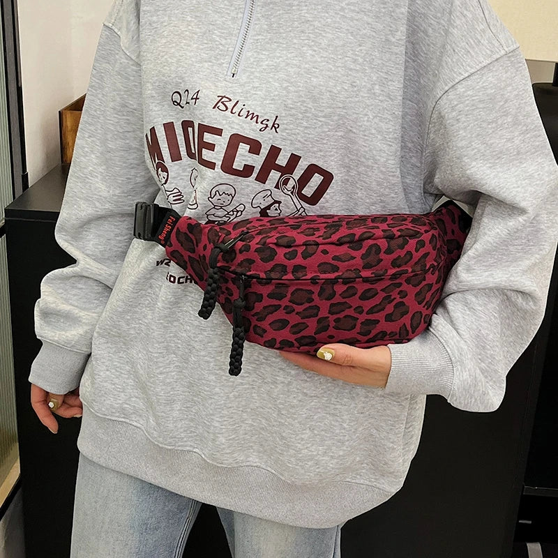 Leopard Print Waist Bag Fashion Fanny Pack Phone Purse