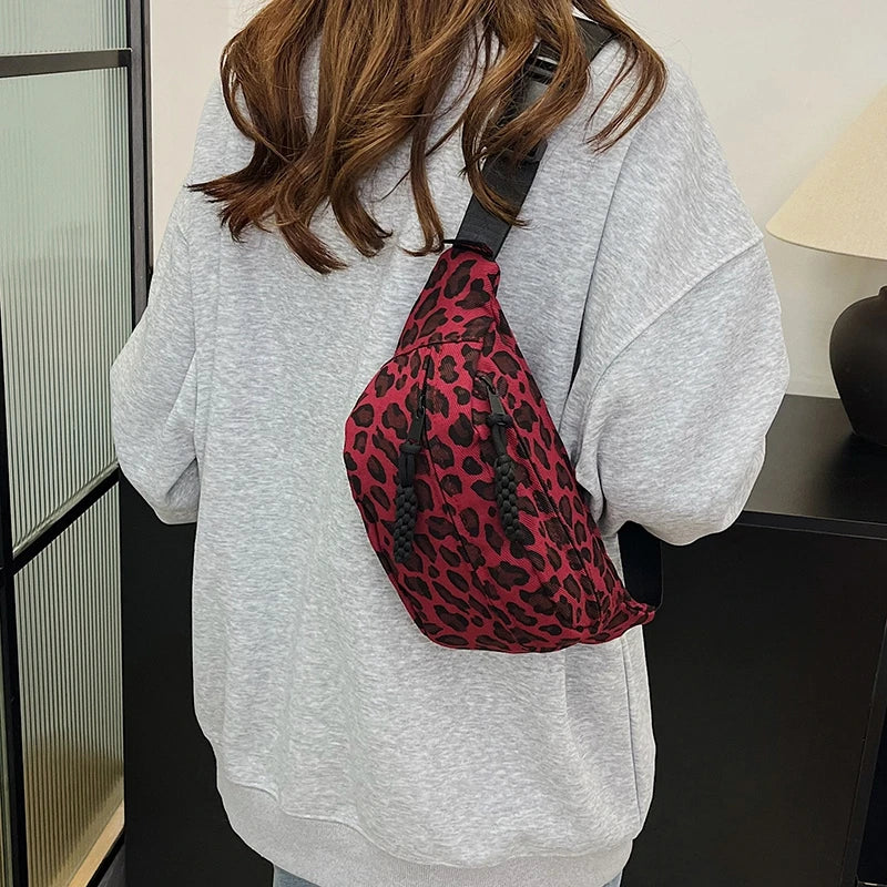 Leopard Print Waist Bag Fashion Fanny Pack Phone Purse