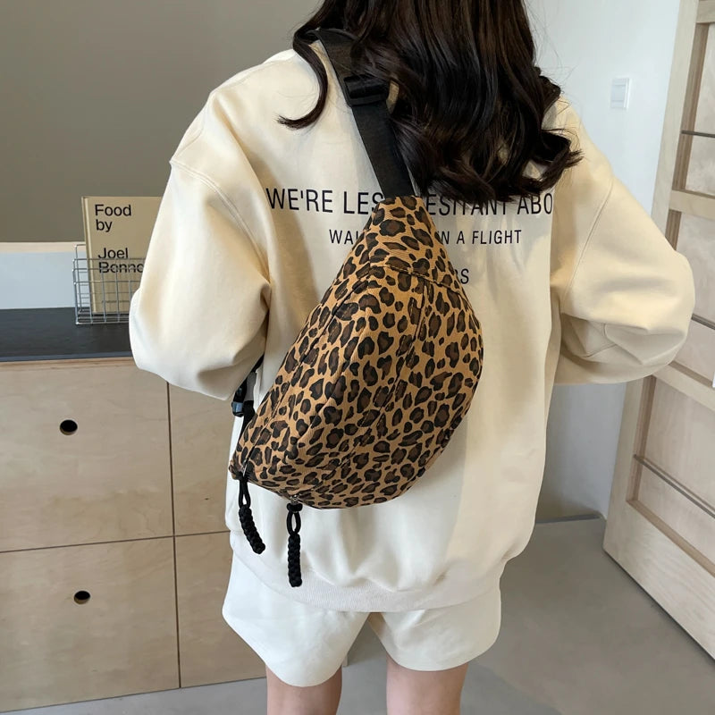 Leopard Print Waist Bag Fashion Fanny Pack Phone Purse