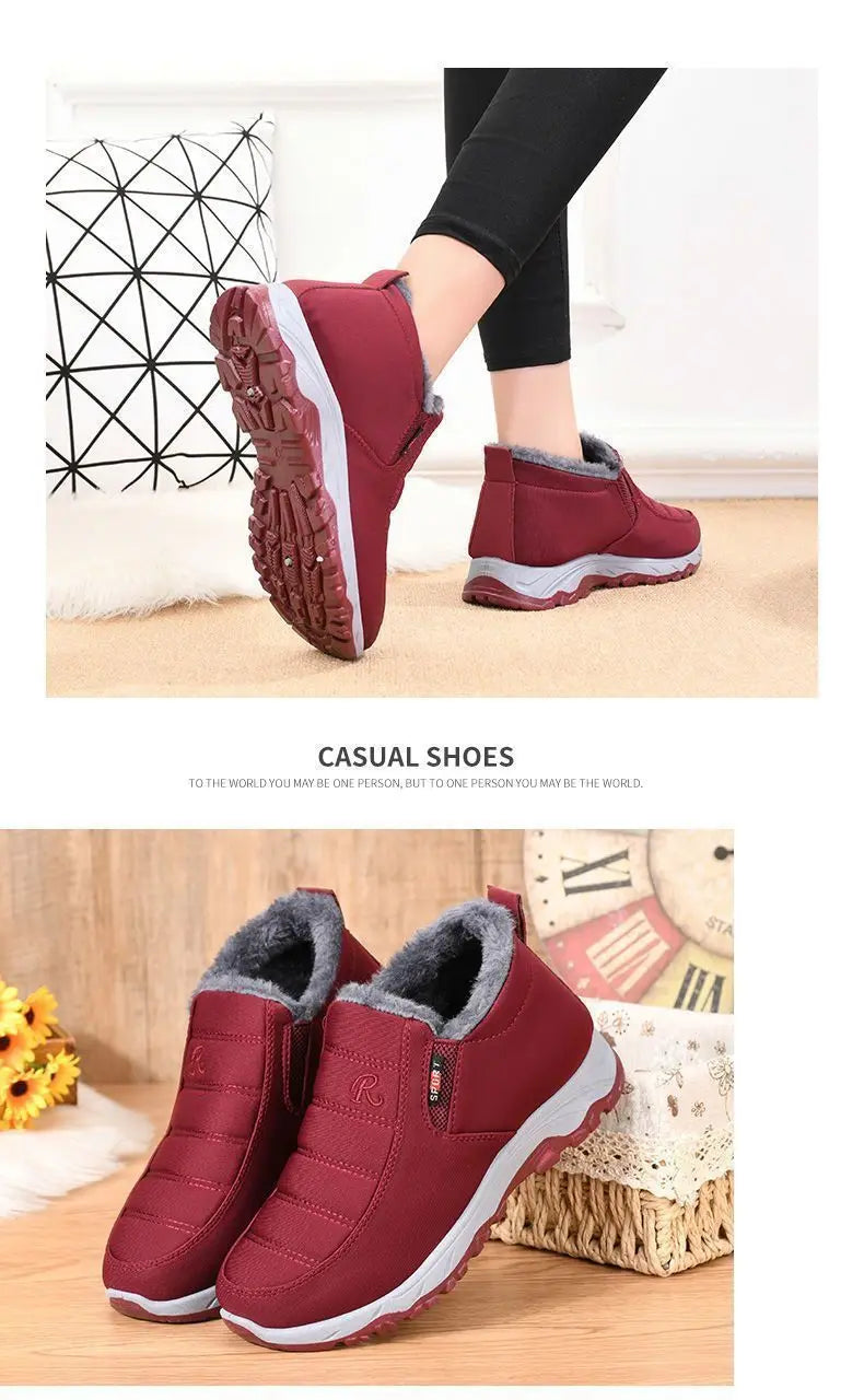 Men Winter Shoes Casual Cotton Warm Chunky Sole Shoes