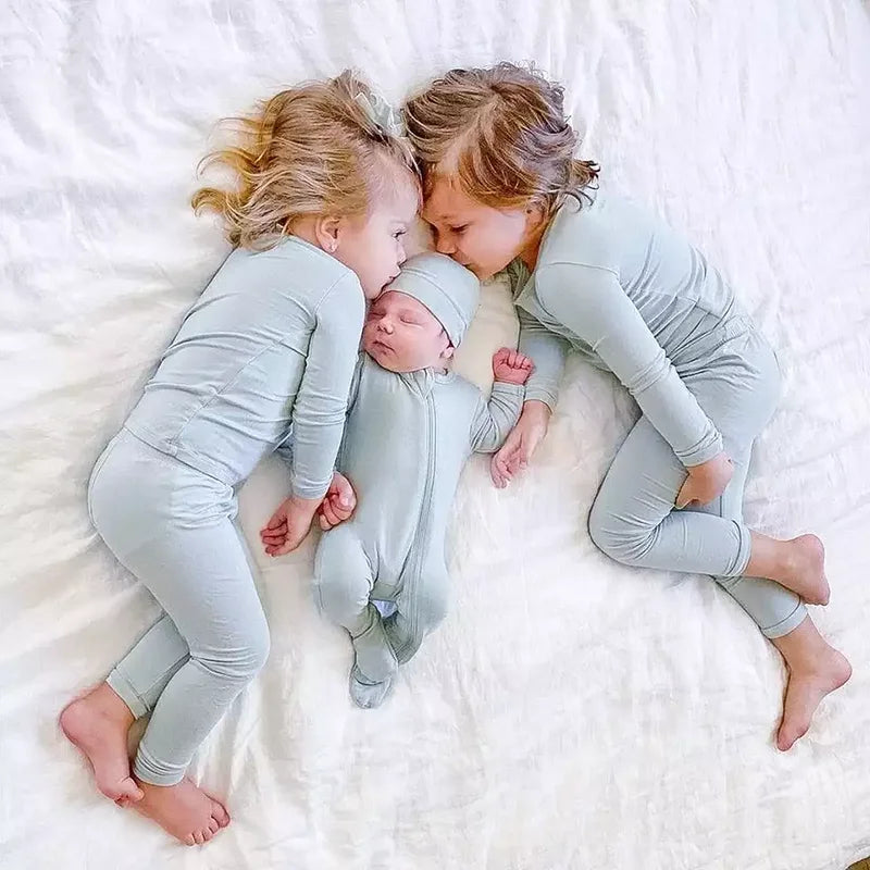 Kids Pajamas Sets Bamboo Fiber Breathable Sleepwear