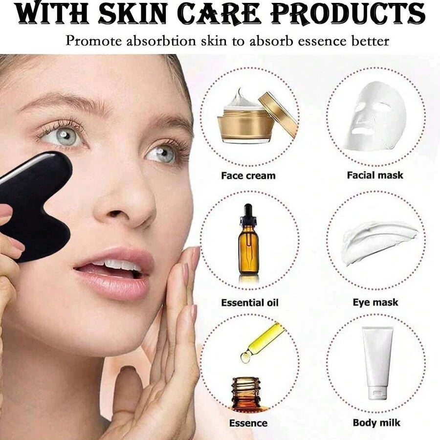 Ice Face Roller Facial Roller GuaSha Face Tool Set