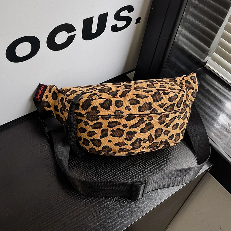 Leopard Print Waist Bag Fashion Fanny Pack Phone Purse