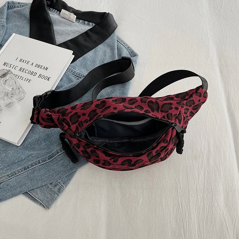 Leopard Print Waist Bag Fashion Fanny Pack Phone Purse