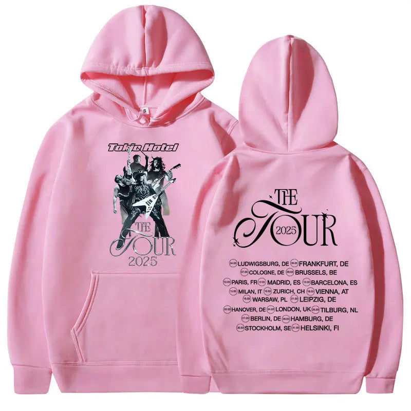 Tokio Hotel Hoodie 2025 Concert Tour Oversized Sweatshirt