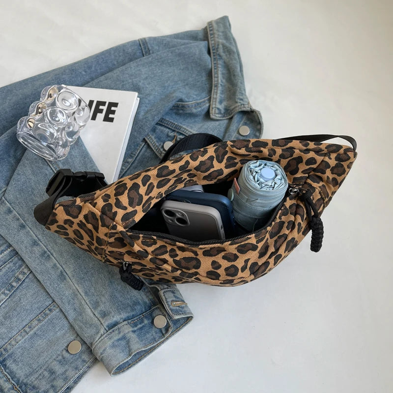 Leopard Print Waist Bag Fashion Fanny Pack Phone Purse