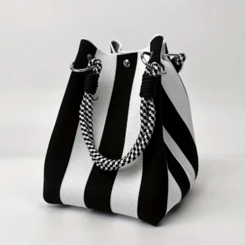 Multicolor Handbag Retro Large Capacity Tote Bag