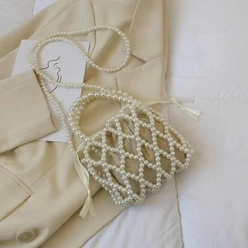 Basket Handbag Summer Shoulder Crossbody Beach Bag for Women