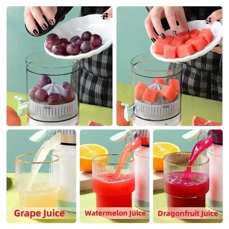 Portable Electric Juicer Wireless USB Rechargeable Citrus Squeezer