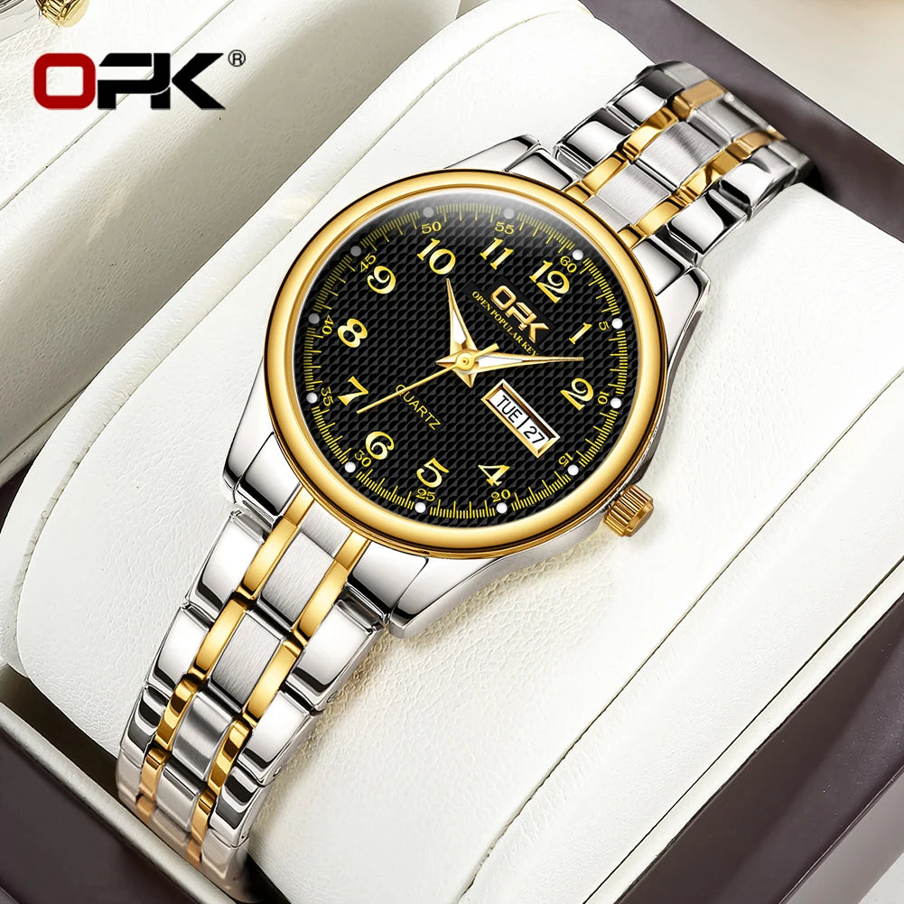 Women Quartz Watch Waterproof Classic Stainless Steel Watch