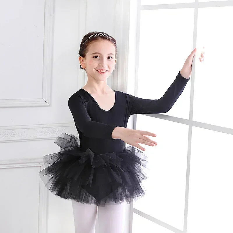 Girls Tutu Dress Lace Ballet Pettiskirt Sleeveless Dress