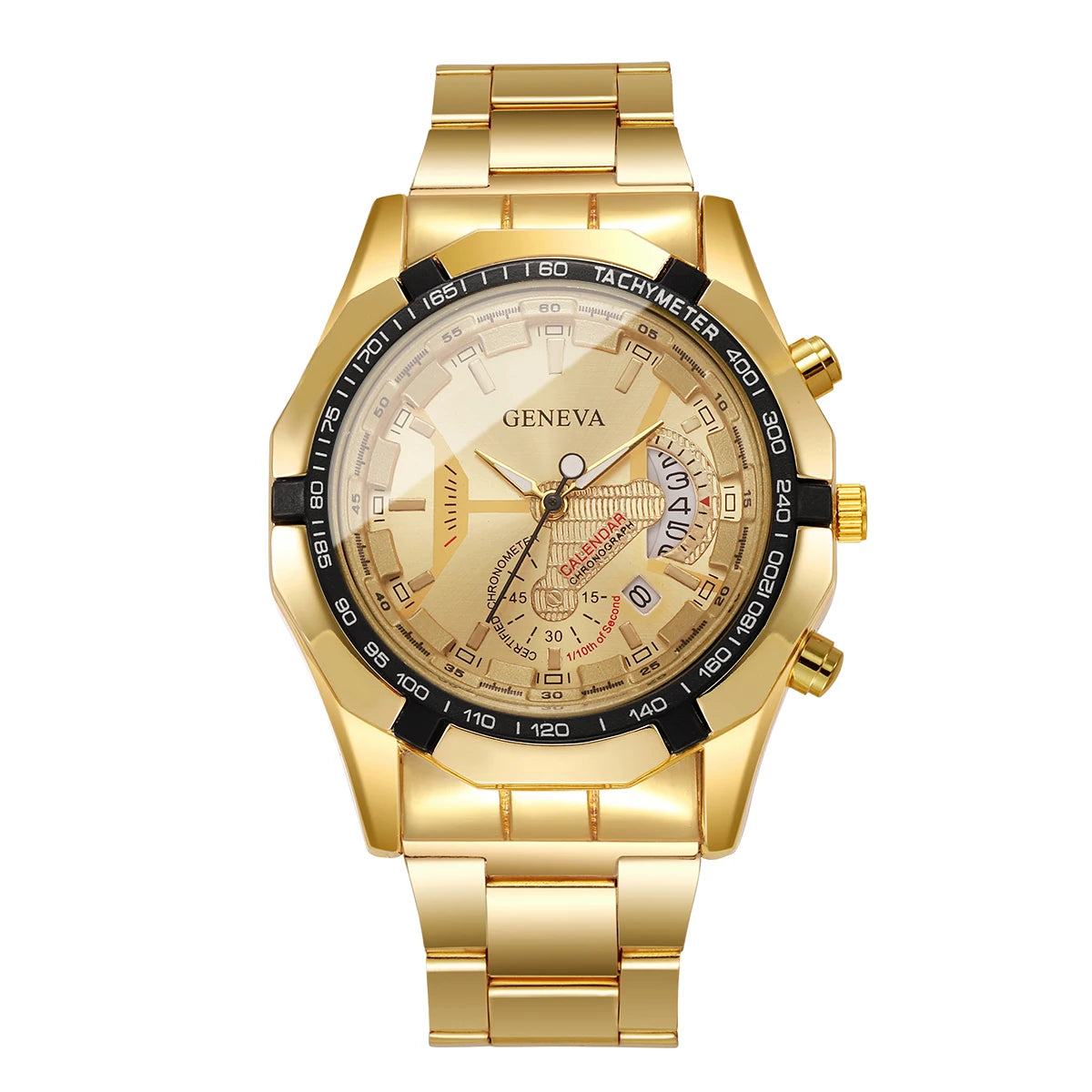 Men Business Watch Large Dial Calendar Quartz Watch