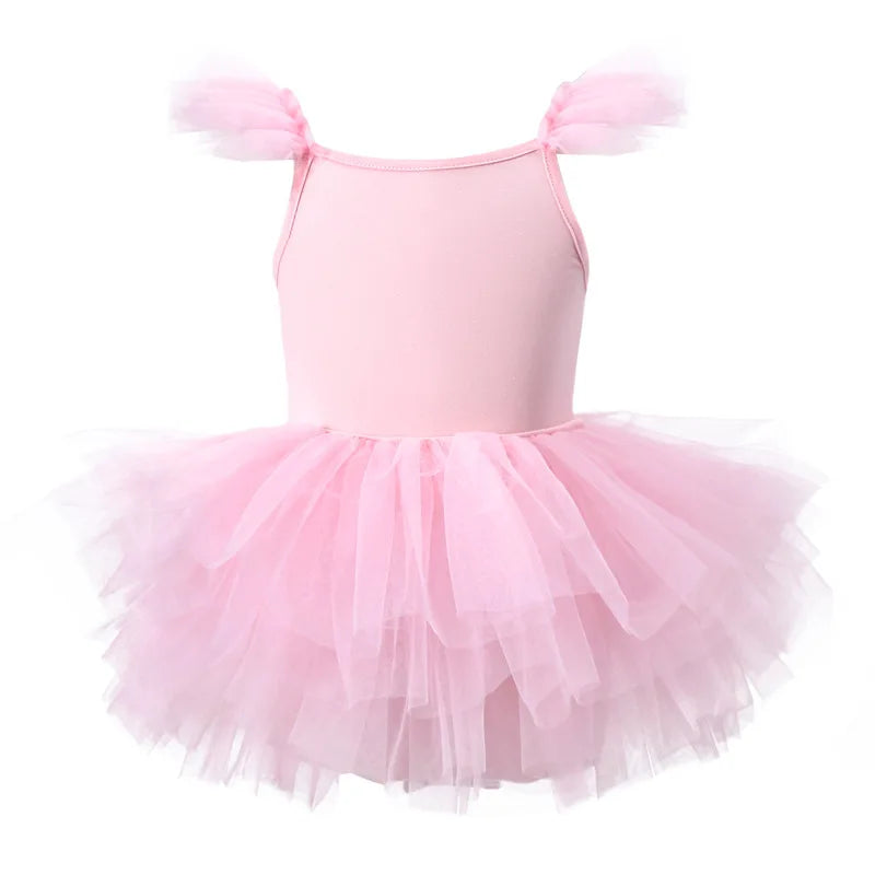 Girls Tutu Dress Lace Ballet Pettiskirt Sleeveless Dress