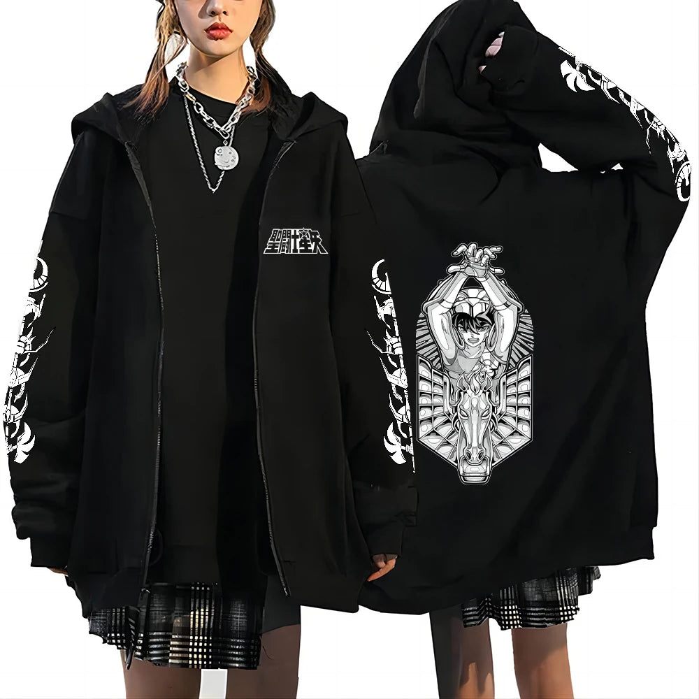 Saint Seiya Hoodie Anime Print Harajuku 3D Sweatshirt