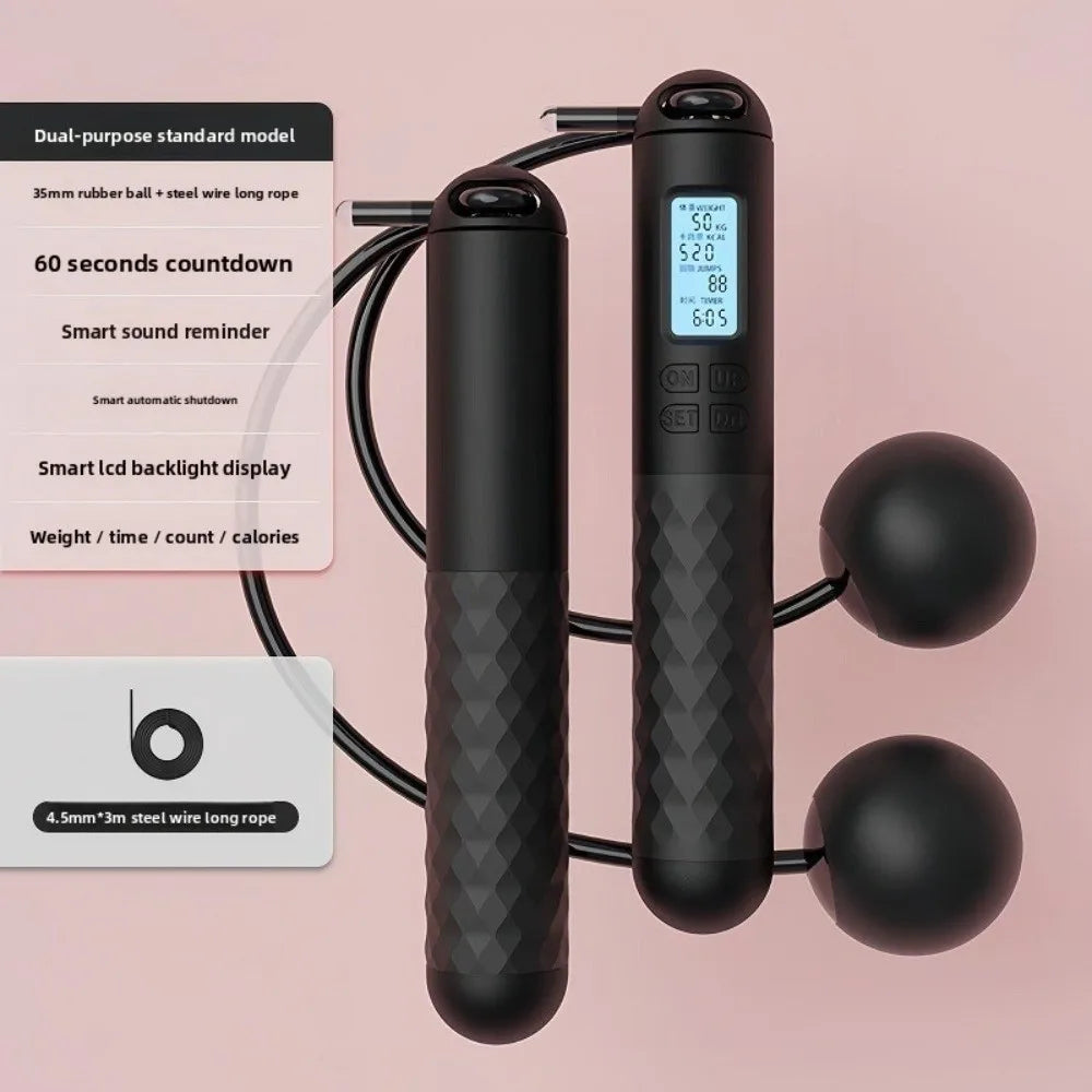 Cordless Jump Rope Anti-Skid Digital Skip Rope with Counter