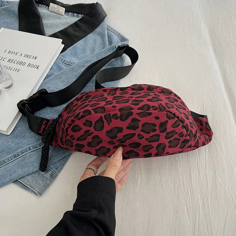 Leopard Print Waist Bag Fashion Fanny Pack Phone Purse