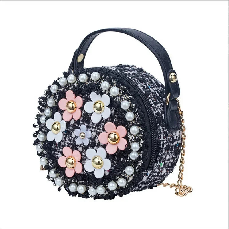 Kids Crossbody Bag Flower Messenger Shoulder Bag for Girls