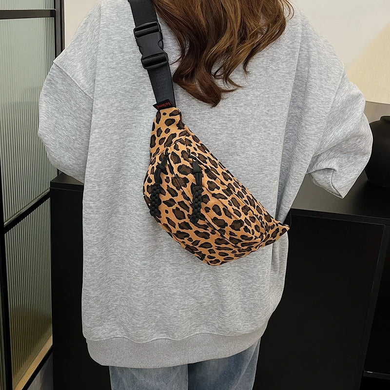 Leopard Print Waist Bag Fashion Fanny Pack Phone Purse