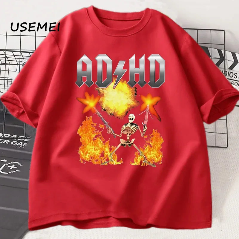 ADHD Graphic Tee Mental Health Awareness T-Shirt