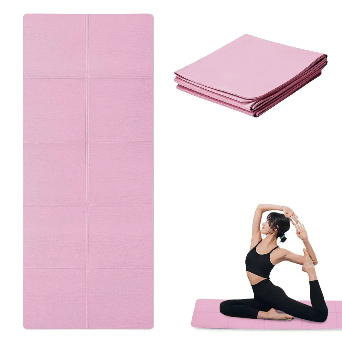 Yoga Mat Pilates Fitness Mat 3/4/6mm Thicknes Non Slip Yoga Cushion Travel Fitness Exercise Pad for Women Home Gym Floor Workout - Smart Living Store