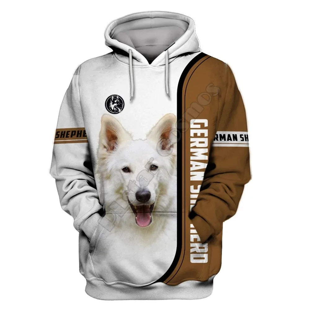 German Shepherd Hoodie 3D Printed Dog Pullover
