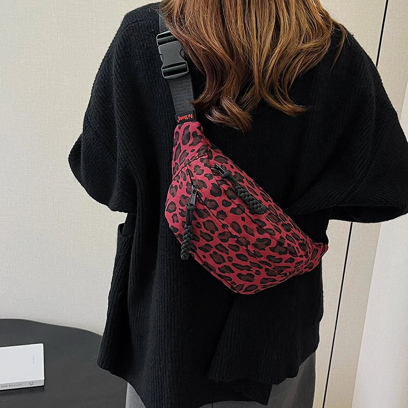Leopard Print Waist Bag Fashion Fanny Pack Phone Purse