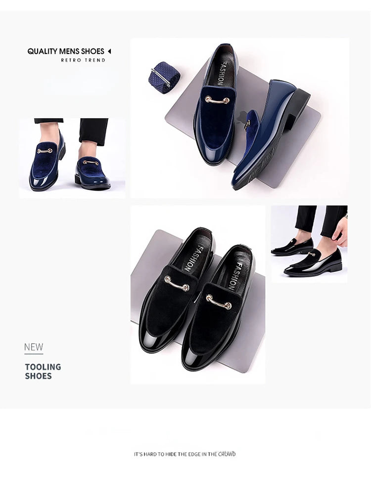 Suede Shoes for Men Italian Style Oxford Wedding Shoes