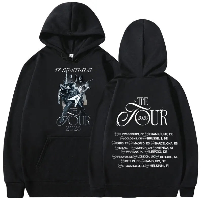 Tokio Hotel Hoodie 2025 Concert Tour Oversized Sweatshirt