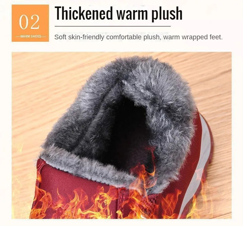Men Winter Shoes Casual Cotton Warm Chunky Sole Shoes