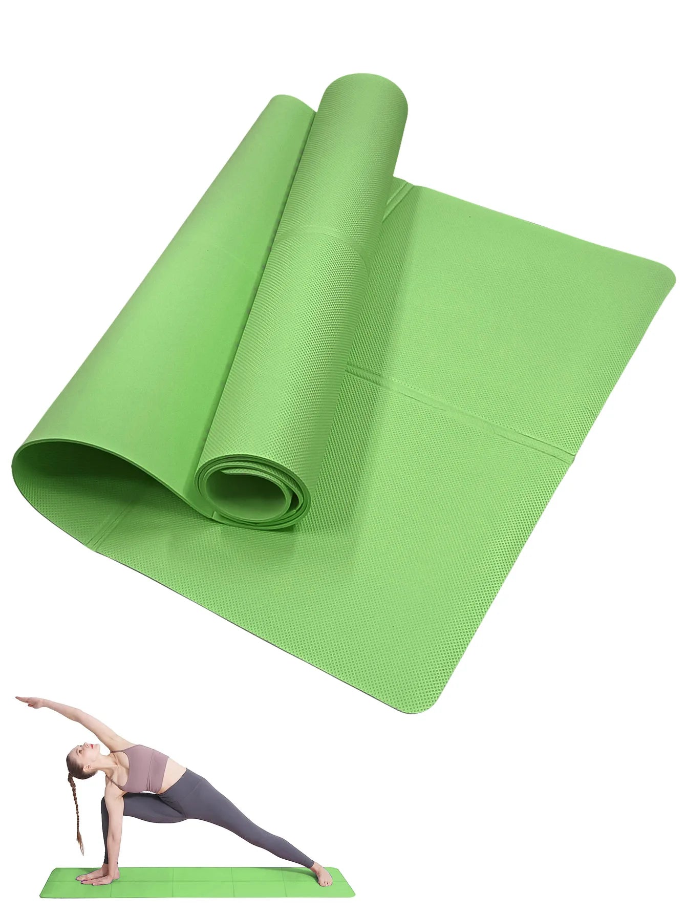 Yoga Mat Pilates Fitness Mat 3/4/6mm Thicknes Non Slip Yoga Cushion Travel Fitness Exercise Pad for Women Home Gym Floor Workout - Smart Living Store