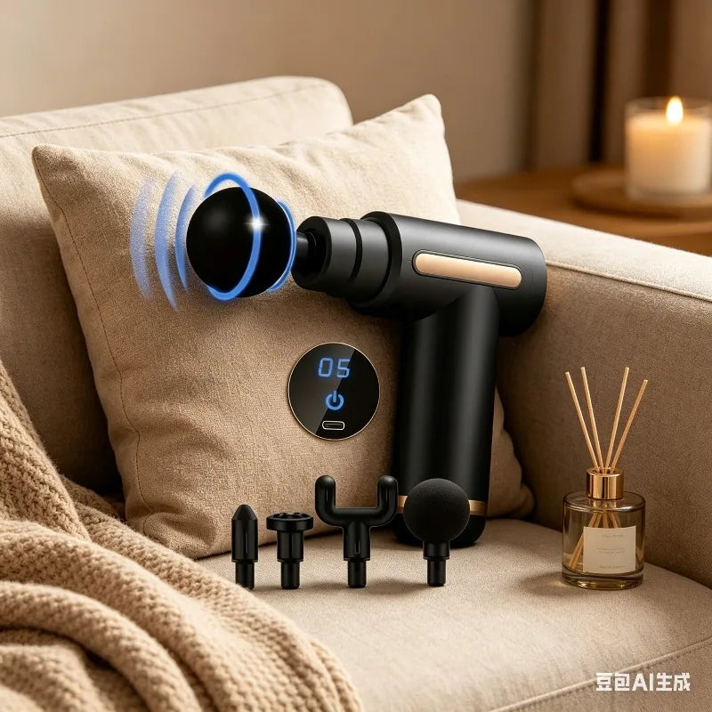 Mini Muscle Massage Gun Portable Handheld Vibration Massager