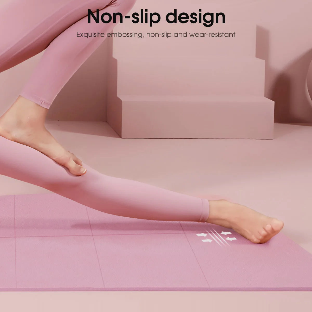 Yoga Mat Pilates Fitness Mat 3/4/6mm Thicknes Non Slip Yoga Cushion Travel Fitness Exercise Pad for Women Home Gym Floor Workout - Smart Living Store