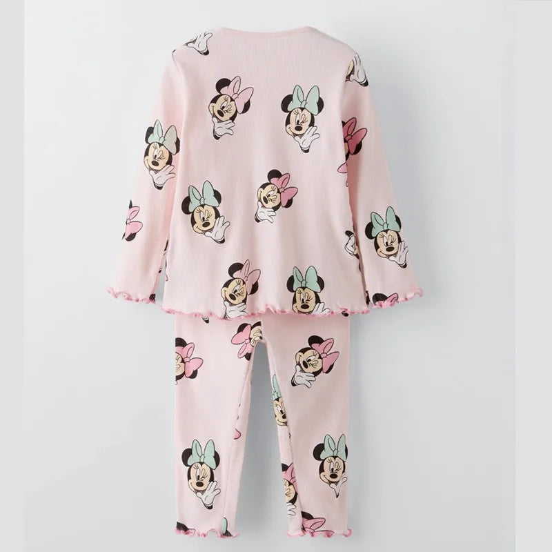 Kids Autumn Pajamas Long Sleeve Tops and Pants Set